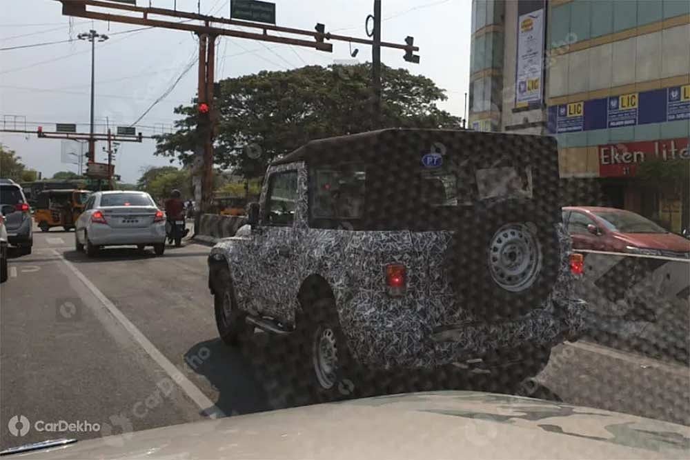 Production-Spec 2020 Mahindra Thar Spied