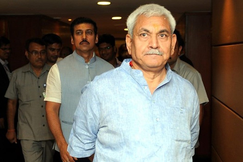  Union minister Manoj Sinha threatens those who try to intimidate BJP workers.