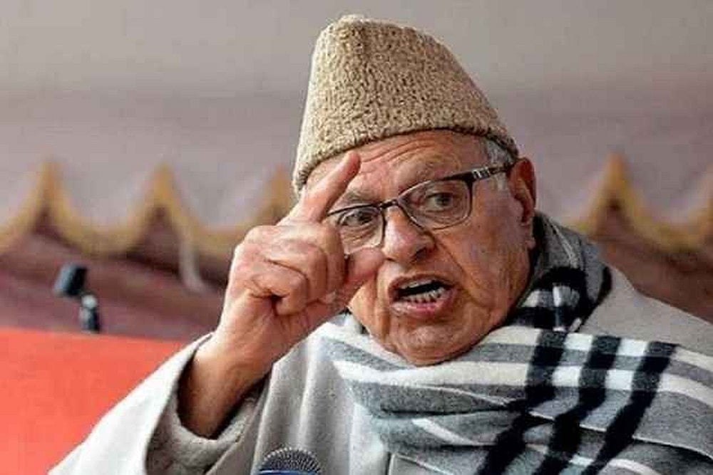National Conference president Farooq Abdullah