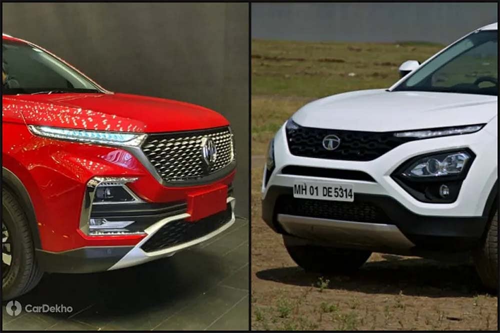 MG Hector Vs Tata Harrier: In Pics