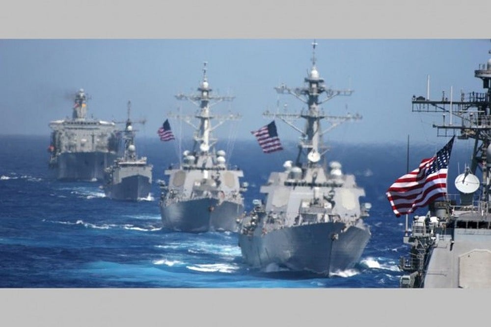 Indian Stealth Frigate Carries Out Military Drills With French Warships In North Atlantic Ocean
