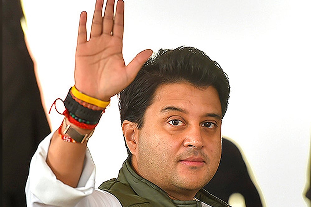 Congress leader Jyotiraditya Scindia 