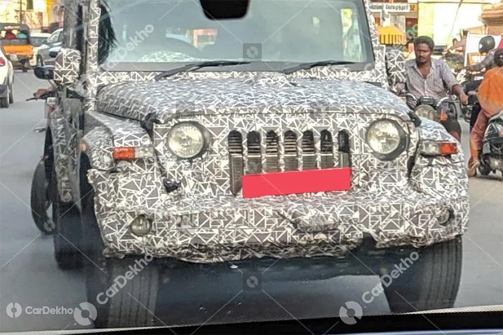 New Spy Shots Of Mahindra Thar Reveal Premium Interiors