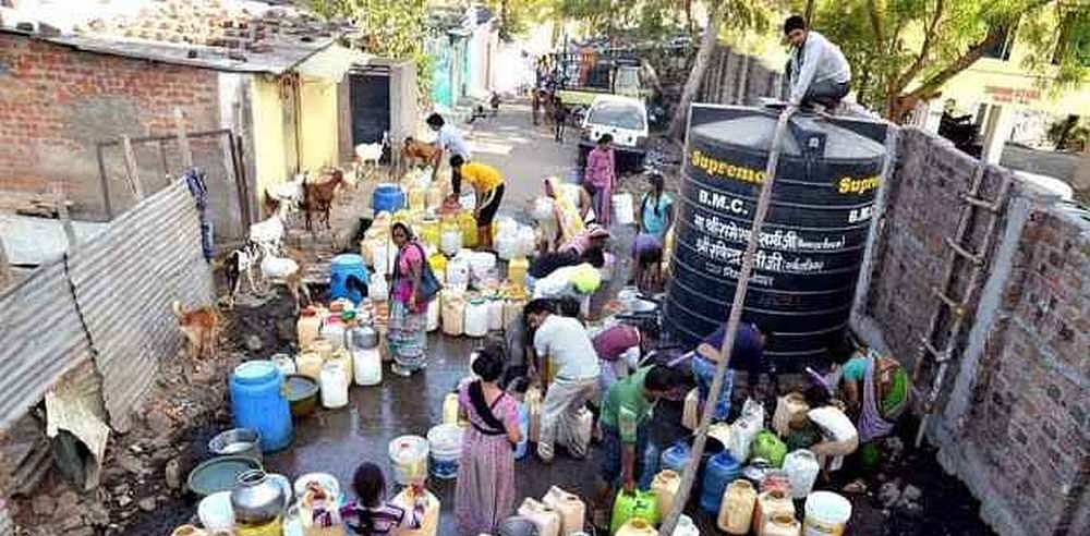 File Photo : Five public taps in Jyotinagar Colony have remained dry for 46 days, affecting around 5,000 residents.