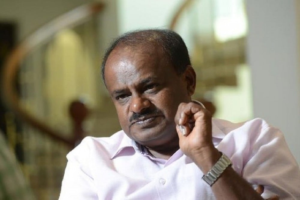 H D Kumaraswamy files nomination from Mandya