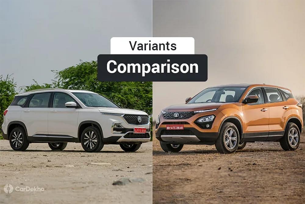 MG Hector vs Tata Harrier: Variants Comparison