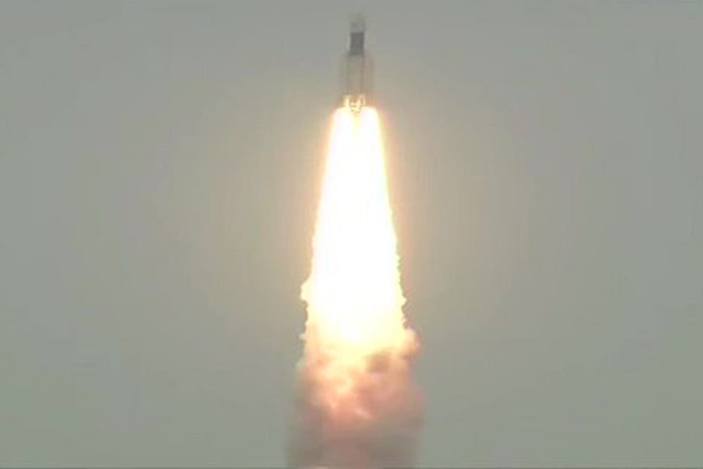 Chandrayaan-2 lifts off from Sriharikota centre ISRO.