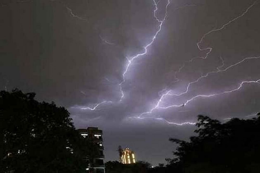 File Photo : Lightning strike