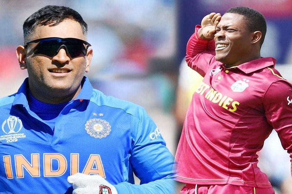 West Indies Pacer Sheldon Cottrell Salutes MS Dhonis Inspirational Love For Country