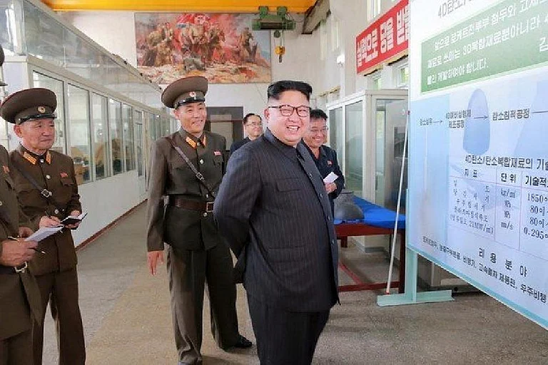 General Kim Jong-sik, who oversaw the tests, described the electromagnetic system and carbon fiber bombs as key additions to the country's military capabilities. - File photo