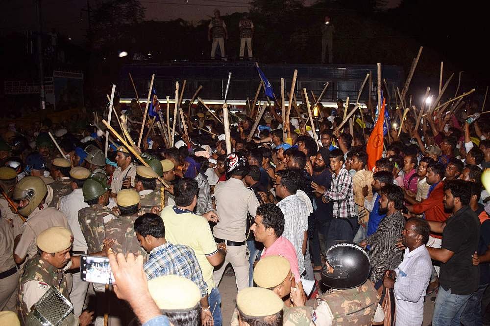 Bhim Army Chief Chandrashekhar Azad Arrested After Clashes In Delhi Over Ravidas Temple Demolition