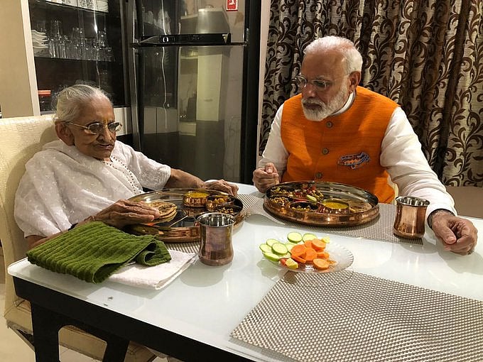 On His 69th Birthday, PM Modi Meets His Mother In Gandhinagar
