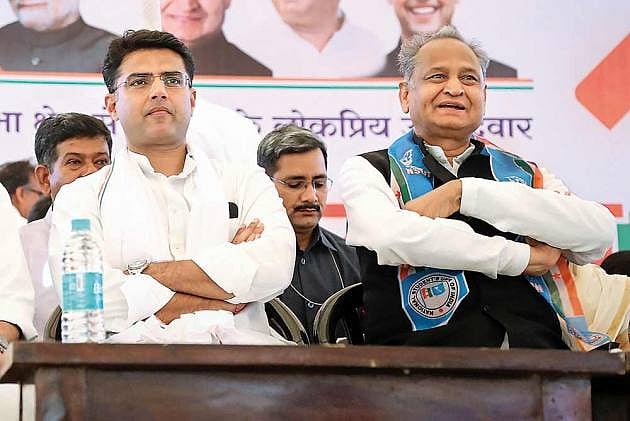 File photo of Rajasthan CM Ashok Gehlot and his deputy Sachin Pilot