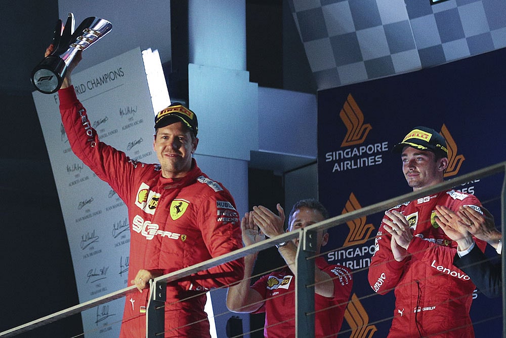 Singapore Grand Prix: Sebastian Vettel Ends Wait For Win As Charles Leclerc Fumes Despite Ferrari One-Two