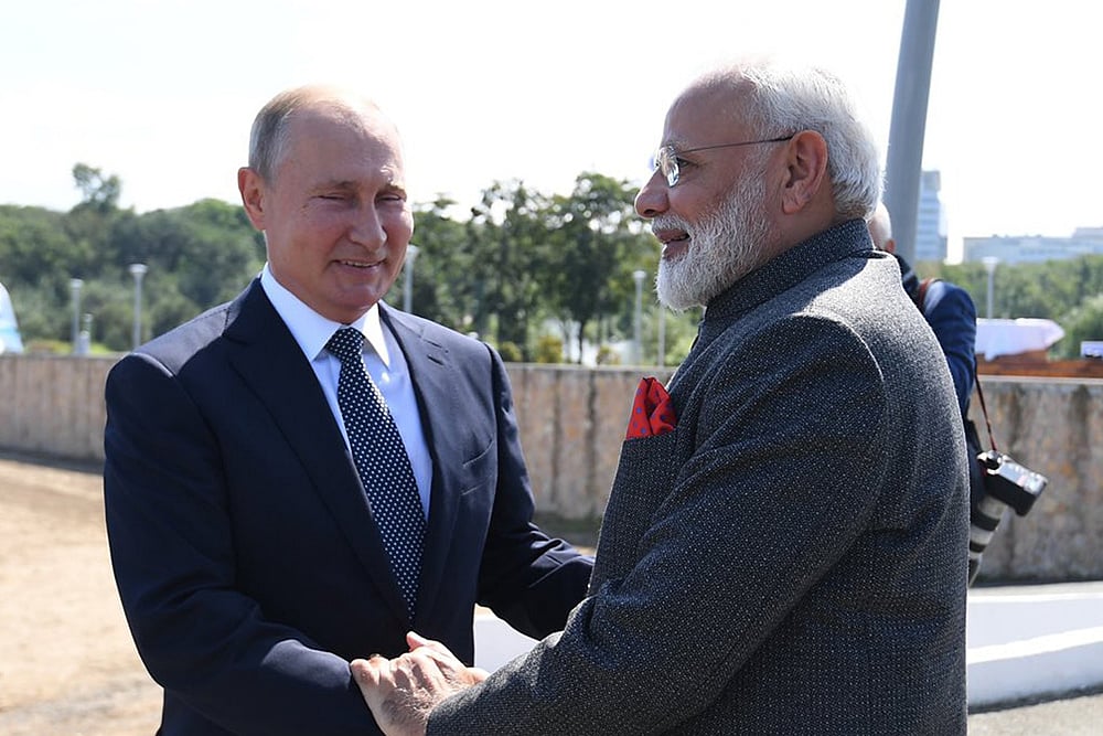 PM Modi and Vladimir Putin