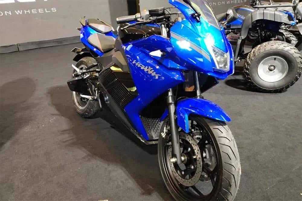 Evolet Hawk Faired Electric Motorcycle: Image Gallery