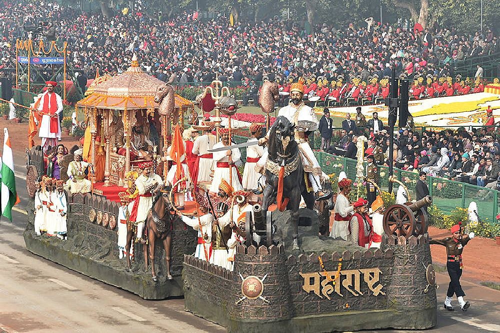 A tableau of Maharashtra at Republic Day parade