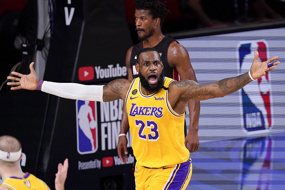 LeBron James in action for LA Lakers - File/AP