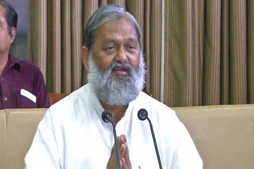 File Photo of Haryana Minister Anil Vij