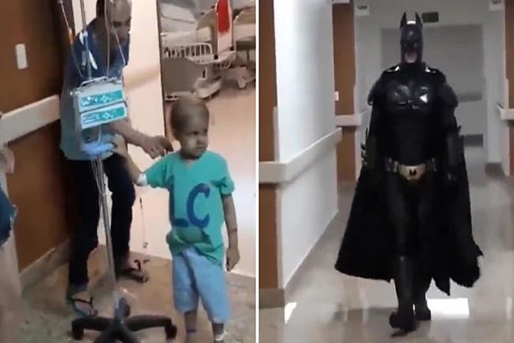 Kind Doctor Dresses Up Like A Batman To Fulfil Young Cancer Patients Wish
