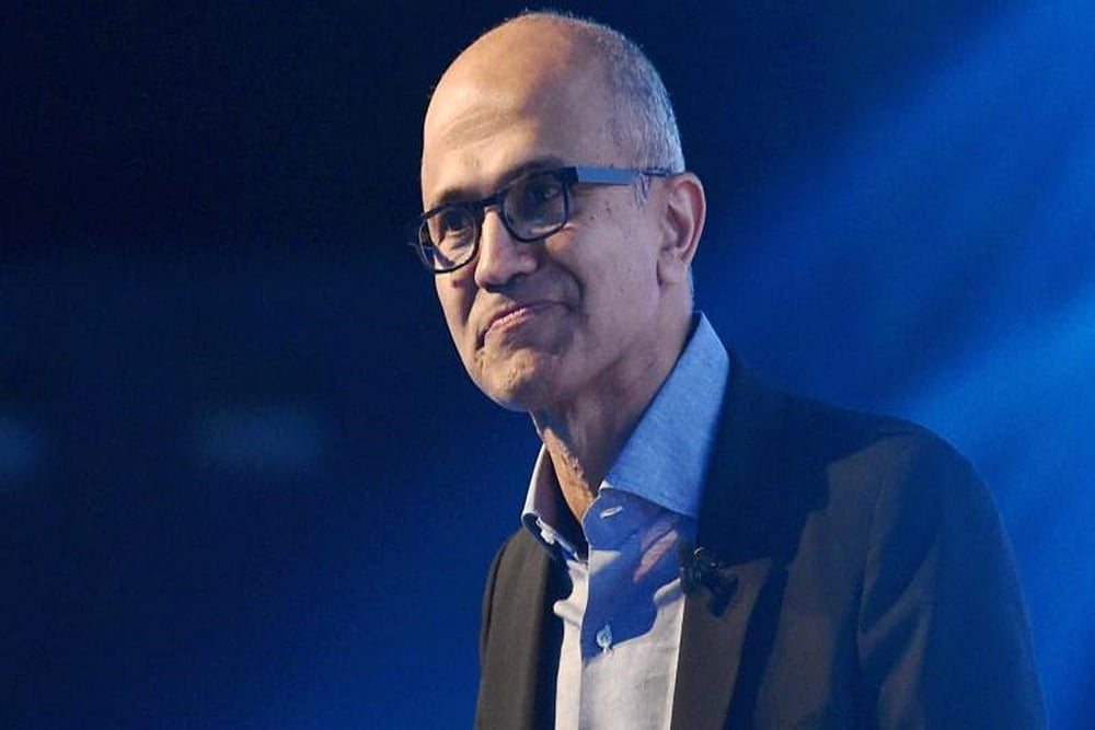 File photo : Nadella was in the city to celebrate the centenary of his alma mater, Hyderabad Public School, on December 24.