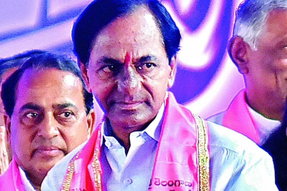 TRS president K Chandrasekhar Rao