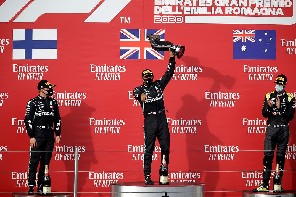 F1 2020: Hamilton Wins Action-Packed Emilia Romagna Grand Prix As Mercedes Seal Title