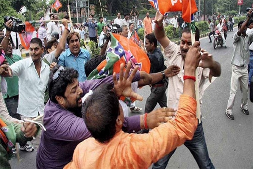 Suvendu Adhikari, Turncoat MP Face Protests In Kolkata