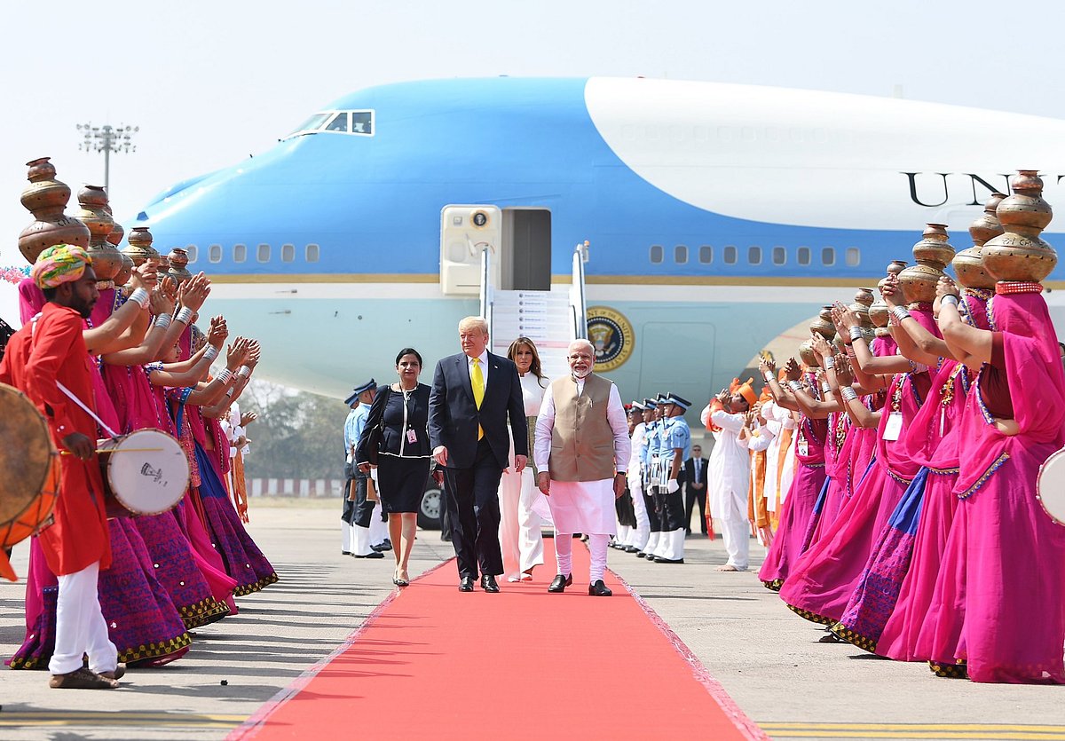 Trump, Modi Begin 22-Km-Long 'India Roadshow' In Ahmedabad