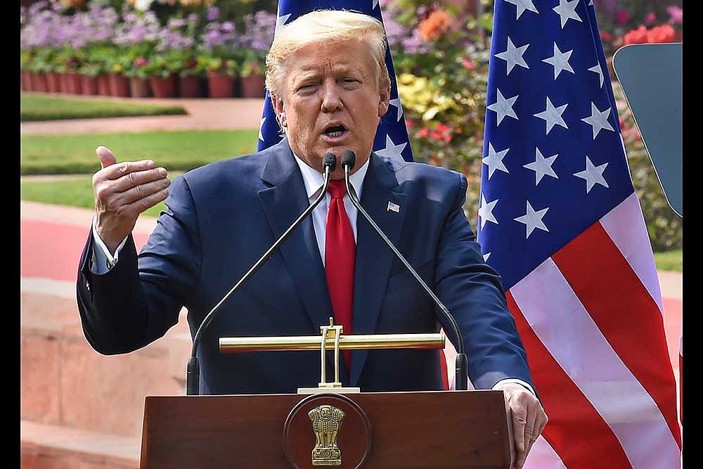 US President Donald Trump - India-US 