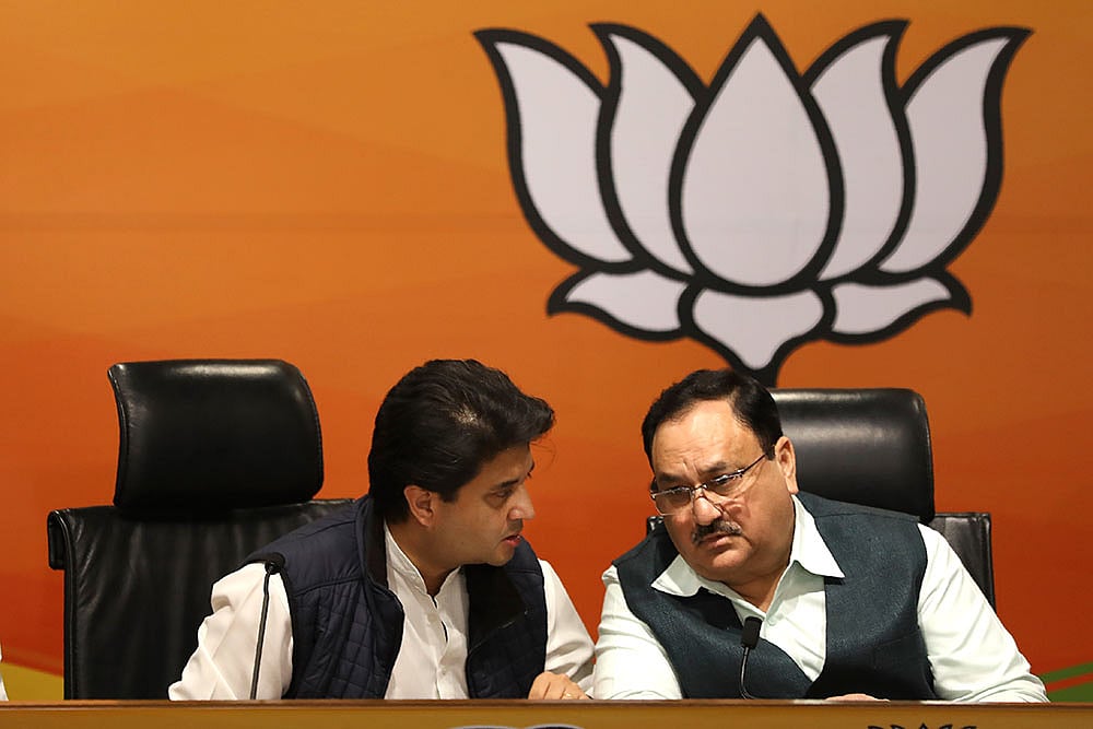 Cases Of Wrongful Restraint, Rioting Against 35 After Jyotiraditya Scindia Shown Black Flag