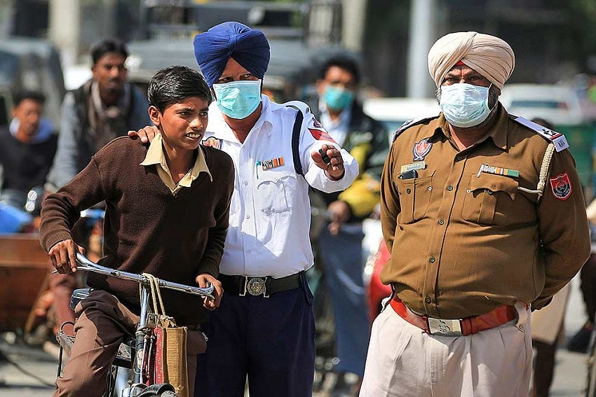 Punjab Police arrested two associates of the Bambiha gang with firearms in their possession on Sunday, a senior police official said. 