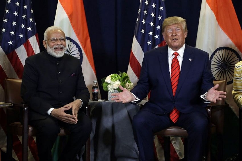 Narendra Modi and Donald Trump - File photo