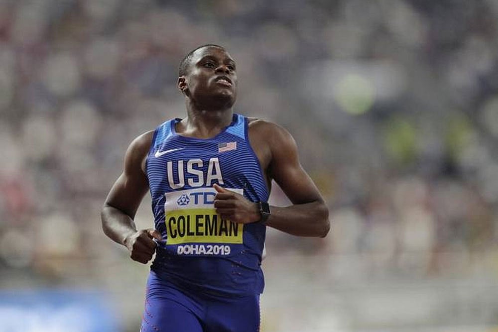 World 100m Champion Christian Coleman Fears Suspension After Missed Drug Test