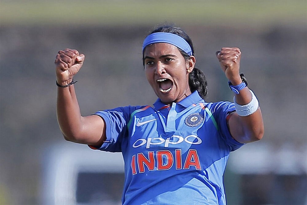 Shikha Pandey's comeback into the Indian team for the T20 World Cup next month has left her surprised.