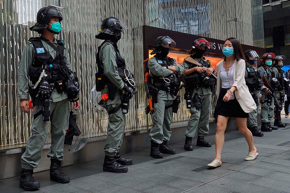 Hong Kong Makes First Arrest Under New Security Law For Carrying Independence Flag
