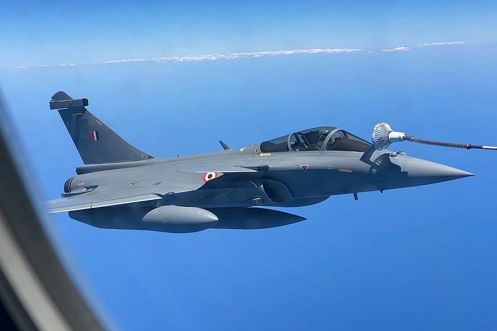 Indian Air Force Posts Pictures Of Rafale Jets Re-fuelling Mid-air On Way Home