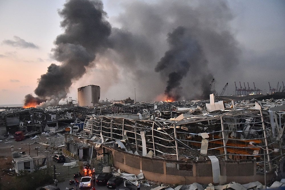 Beirut Port Silos Section Damaged In 2020 Blast Collapses