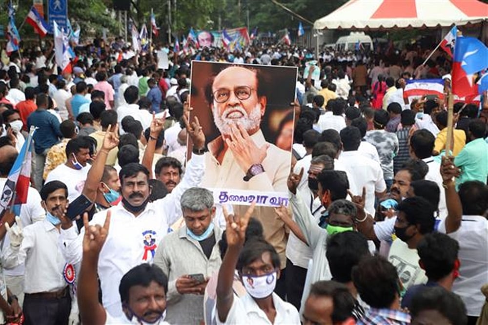 Angry Fans Of Superstar Rajinikanth Stage Protest, Urge Him To Join Politics