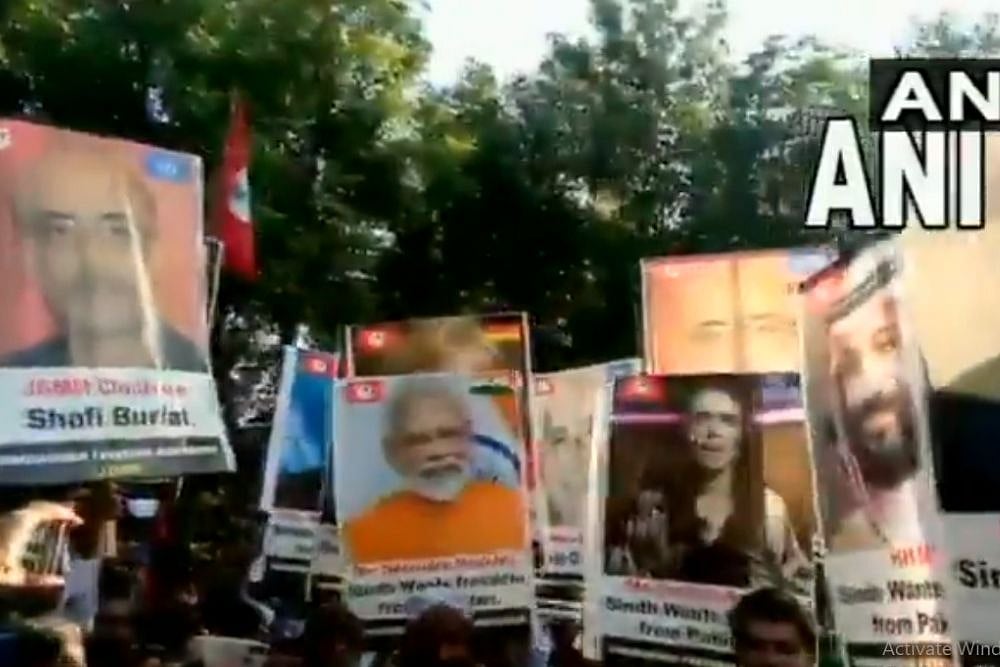 Watch: Protesters In Pakistan Display PM Modi’s Placards During Pro-Freedom Rally In Sindh