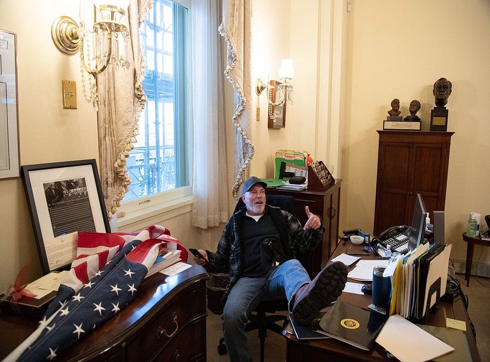 US Capitol Violence: FBI Arrests Arkansas Man From Photo Inside Pelosi's Office