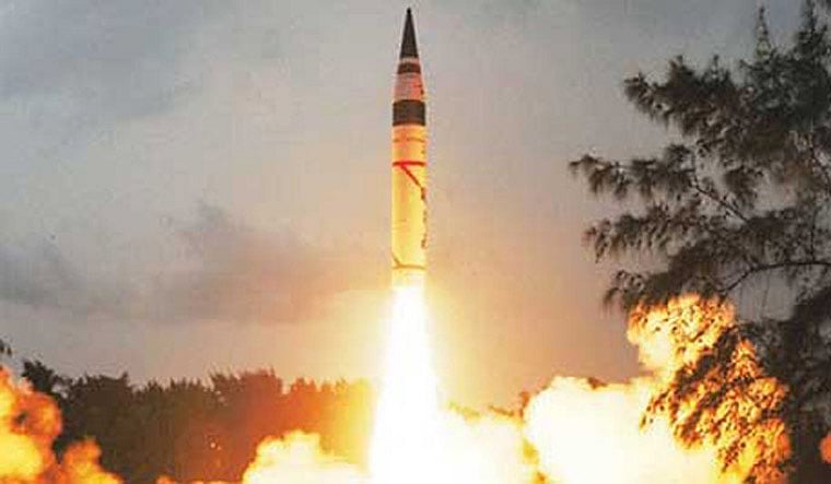 A Chinese research vessel positions itself off India's coast following the successful test of India's Agni-5 missile