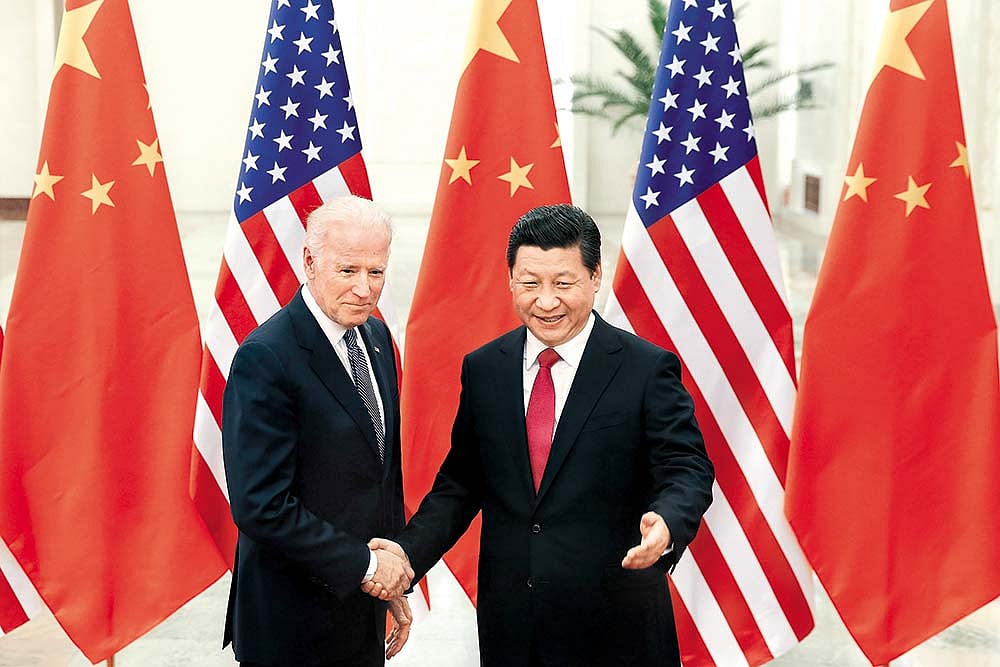 Joe Biden and Xi Jinping 