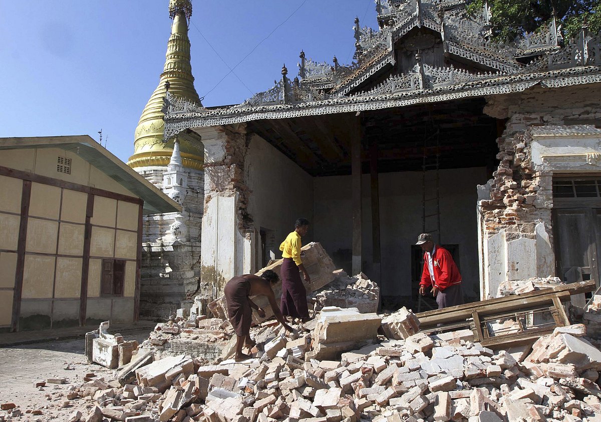 Earthquake Of 6.1 Magnitude Hits Myanmar Near India Border