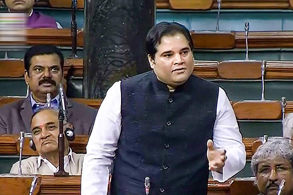 Varun Gandhi, a member of the Lok Sabha.