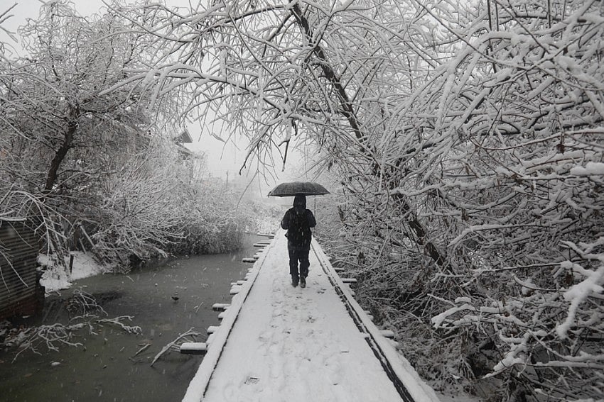 File photo; Representative image : Tourist resorts in the region also reported sub-zero temperatures. 