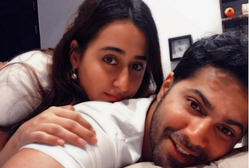 Fashion Designer Natasha Dalal and Bollywood actor Varun Dhawan.