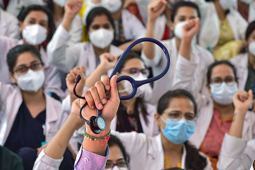 Doctors Protesting.