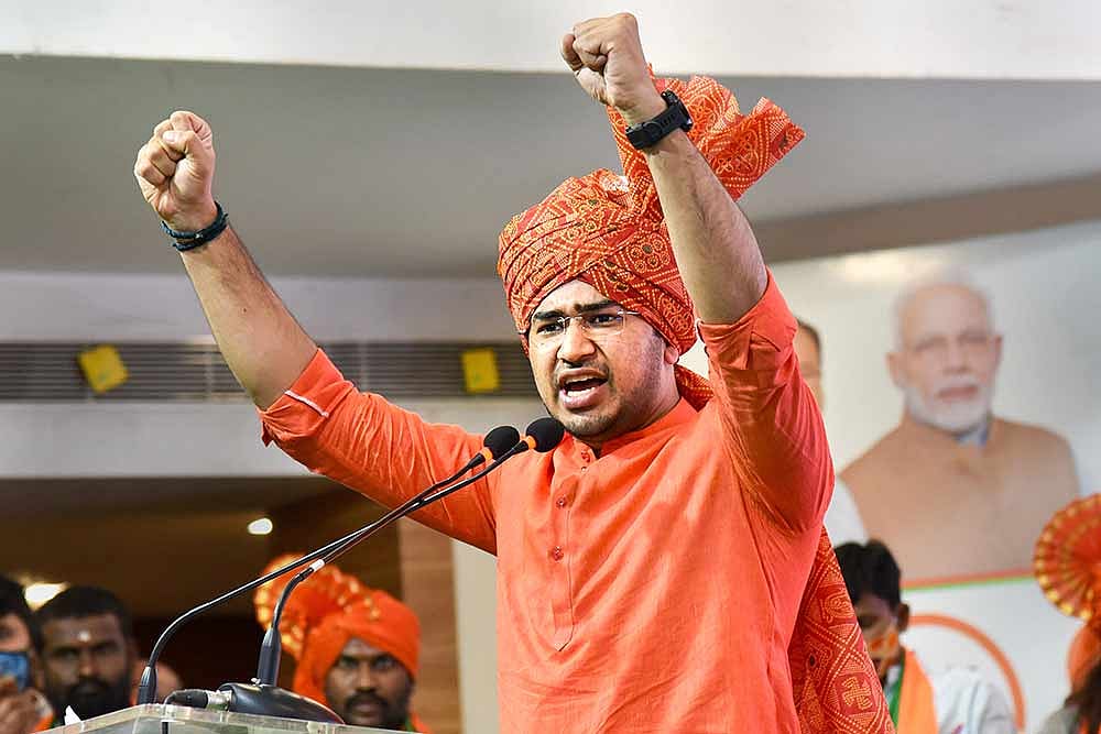 Tejasvi Surya, Member of the Lok Sabha.
