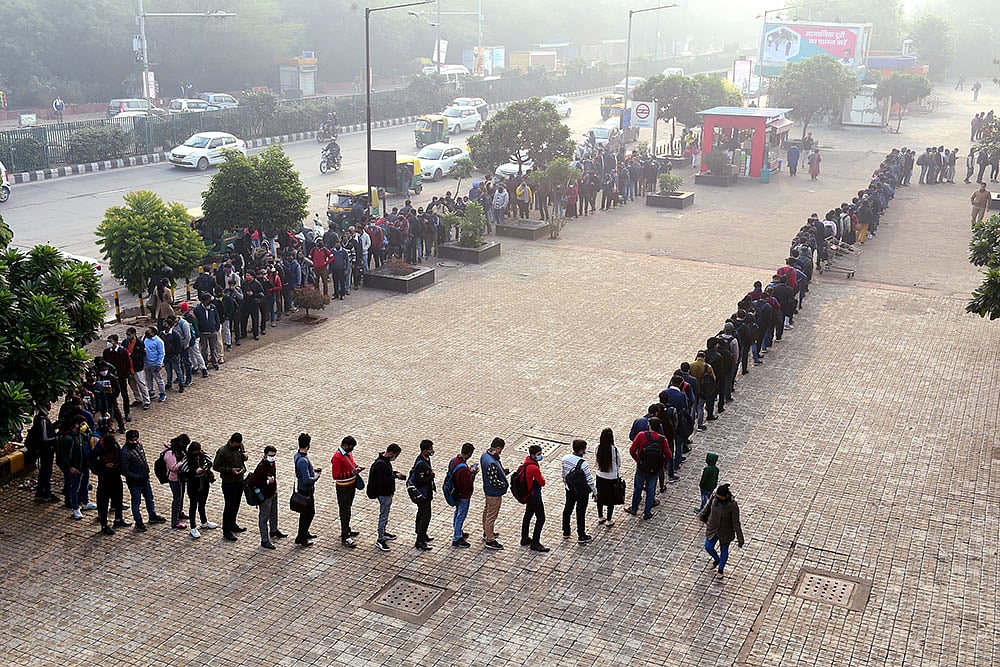 Long Queues Outside Many Stations As Delhi Metro Trains Run With New Covid Norms